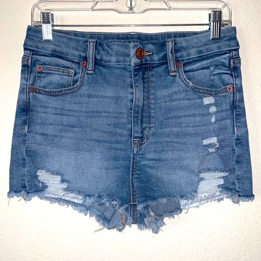 American Eagle Super Stretch CURVY HI-RISE SHORTIE SIZE 4